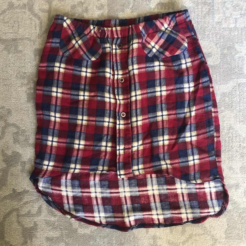 NWT Furst of a Kind Vintage redone flannel skirt